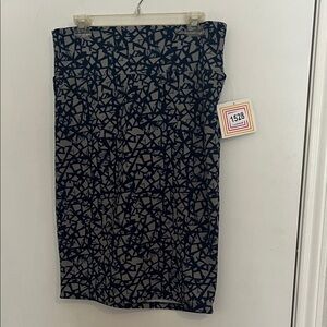 NWT Women's Pencil Skirt Blue Business Casual Lularoe size large